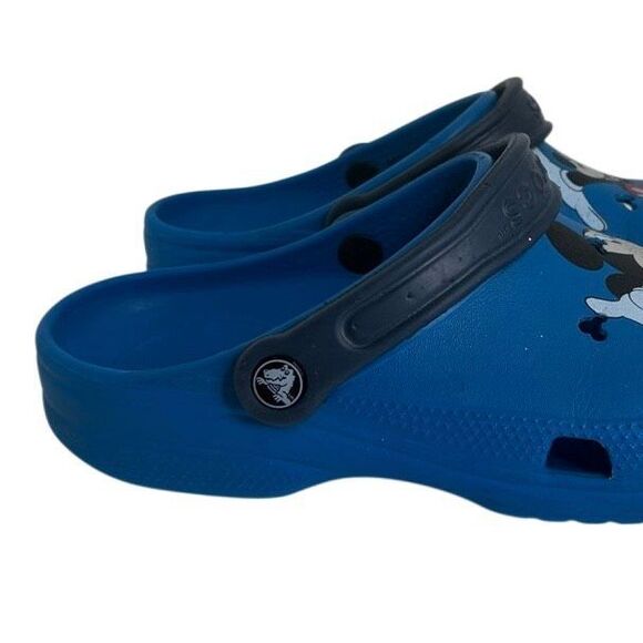 Crocs x Disney Mickey Mouse Classic Clogs Unisex Women’s Sz 9/Men’s Sz 7 Blue - Picture 7 of 14